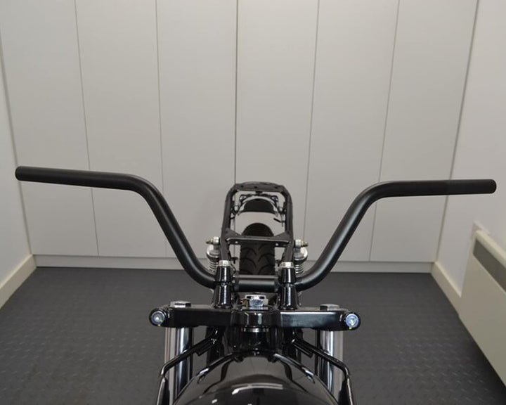 Ape Motorrad Lenker - 22mm (7/8 ") Für Scrambler, Brat Bikes & Strasse Bikes - Schwarzes Leichtmetal