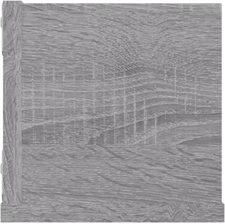 vidaXL CD-Wandregal Grau Sonoma 100x18x18 cm Holzwerkstoff, Grau Sonoma