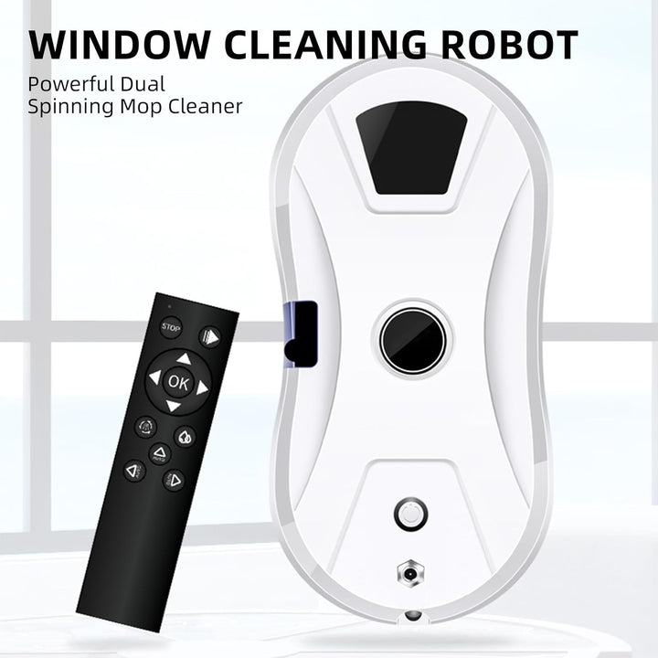 AHWOiHS Fensterputzroboter Automatischer Fensterreinigungsroboter Fensterroboter Mit Wasserstrahl, F