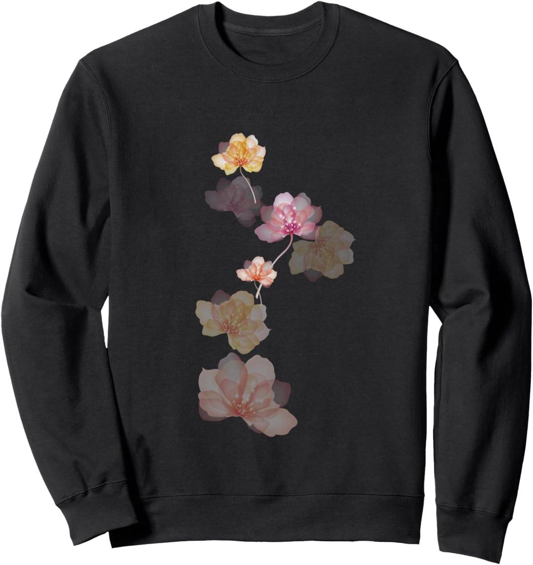 Pastellblumen Botanischer Blumenstrauss Design Sweatshirt