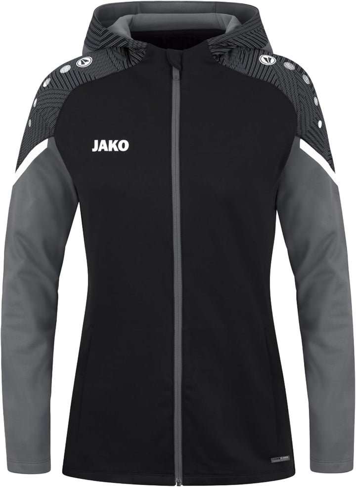 JAKO Damen Kapuzenjacke Performance, Royal/Weiss/Marine, 34, 6897 34 schwarz/anthra light, 34 schwar