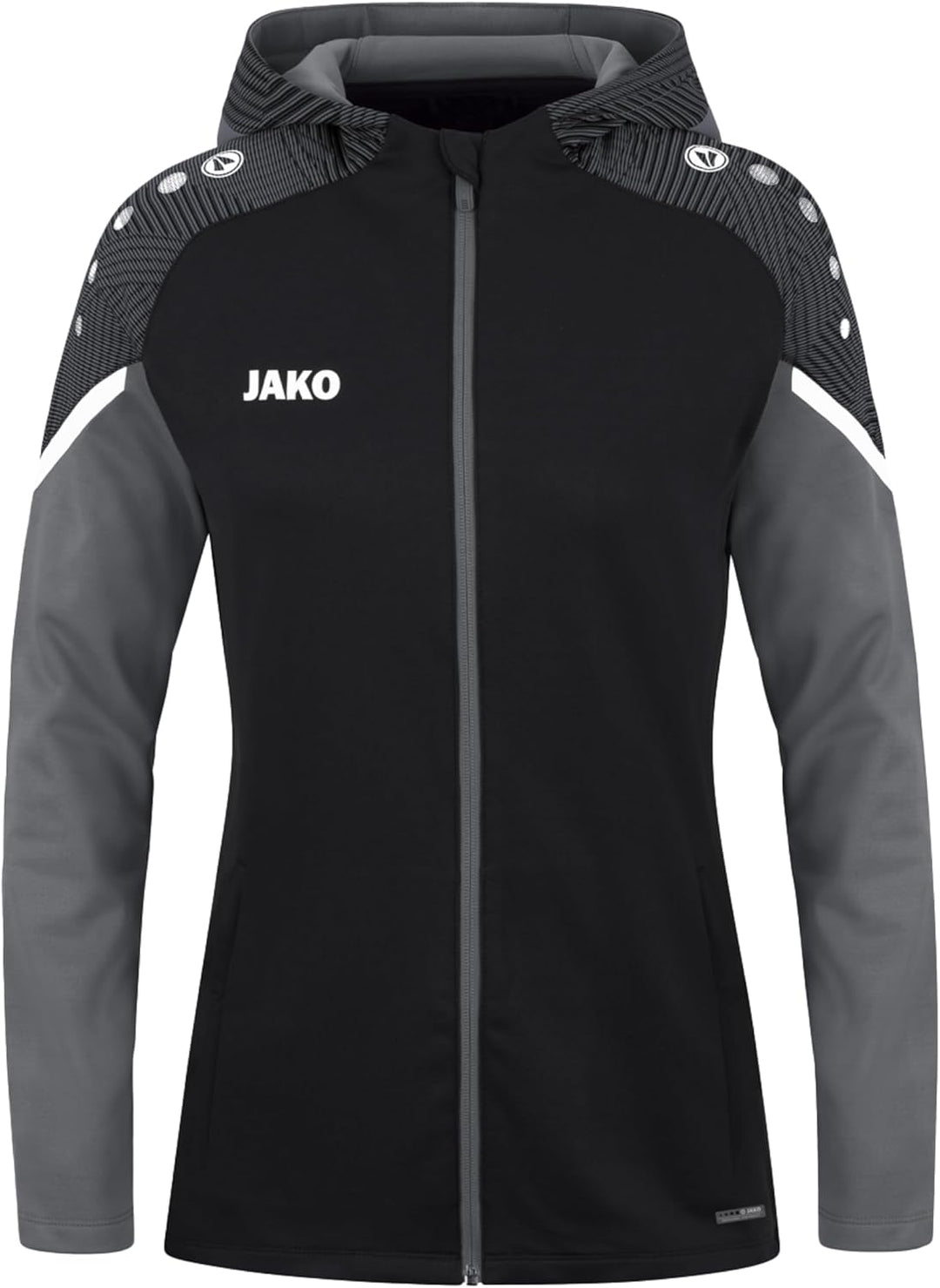 JAKO Damen Kapuzenjacke Performance, Royal/Weiss/Marine, 34, 6897 34 schwarz/anthra light, 34 schwar