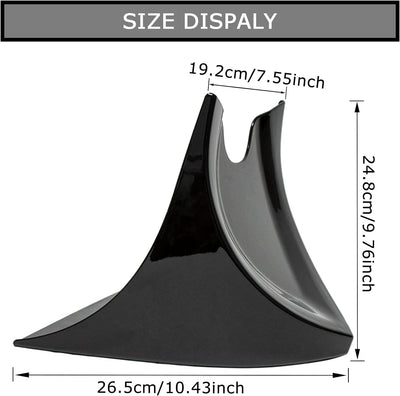 Kotflügel Vorne Spoiler für Harley Davidson Fatboy Softail Touring Glide Dyna 2004-2017, PSLER Boden