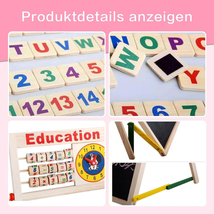 Montessori Spielzeug 3 4 5 6, Spiele ab 3 Jahren, Holzspielzeug ab 3 Jahre, Tafel Kinder, Lerne Alph
