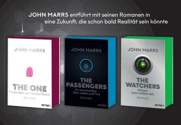 John Marrs | 3 Technothriller als Set im Taschenbuchformat mit farbigem Schnitt | The One + The Pass