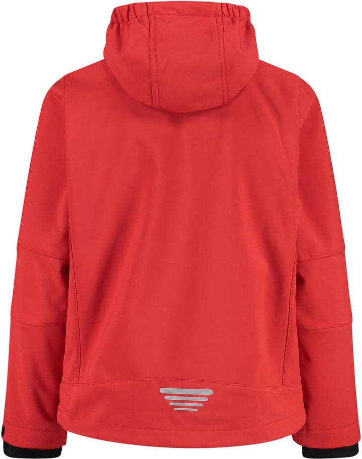 CMP Jungen Softshelljacke für Kinder Kapuzen Jacke (1er Pack) 92 Ferrari-Nero, 92 Ferrari-Nero