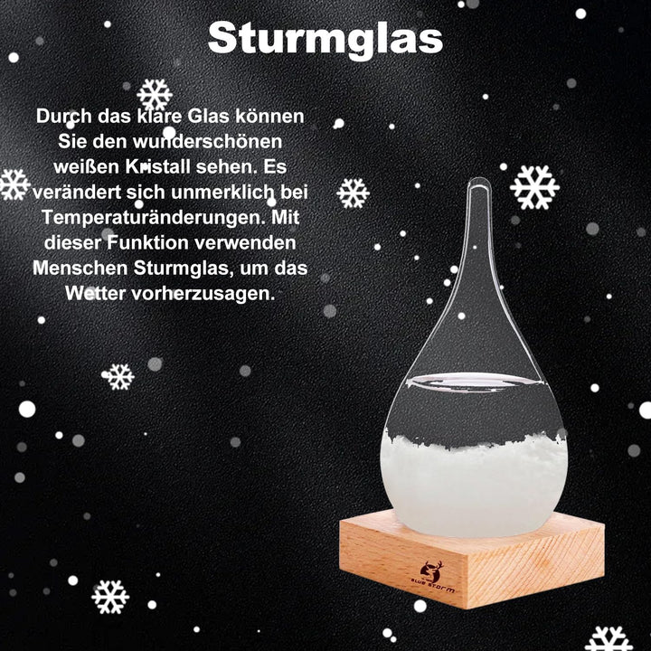 Sturmglas Mode Kreative Wassertropfen Glas Barometer Sturmglas zur Wettervorhersage Coole Ausgefalle