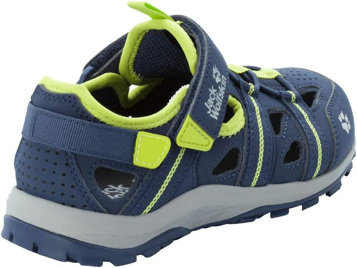 Jack Wolfskin Unisex Kinder Sun Climber K Sandale 31 EU Blue Lime, 31 EU Blue Lime