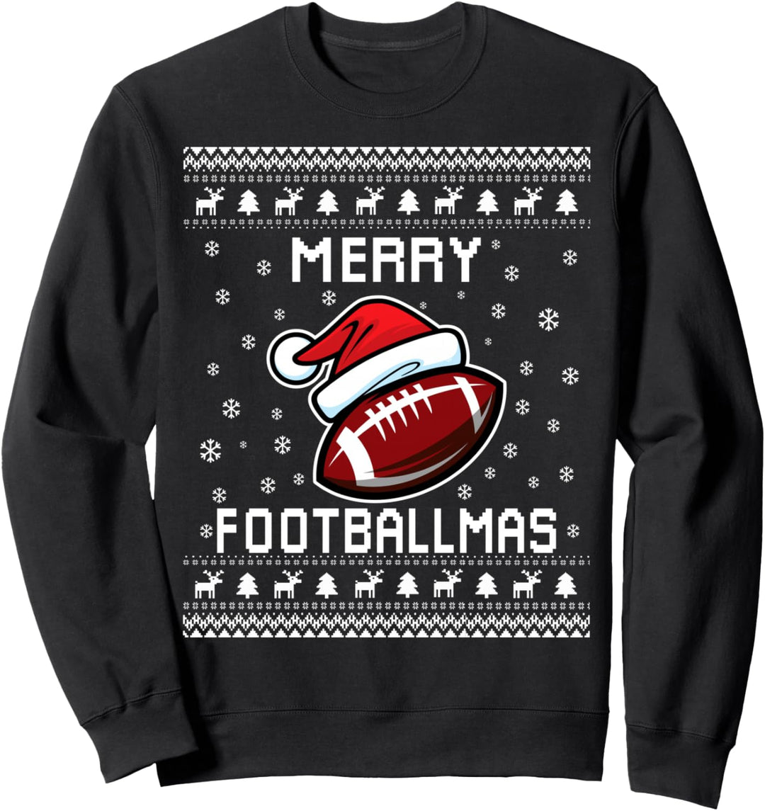 American Football Hässlicher Weihnachtspullover Sweatshirt