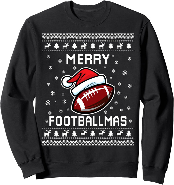 American Football Hässlicher Weihnachtspullover Sweatshirt
