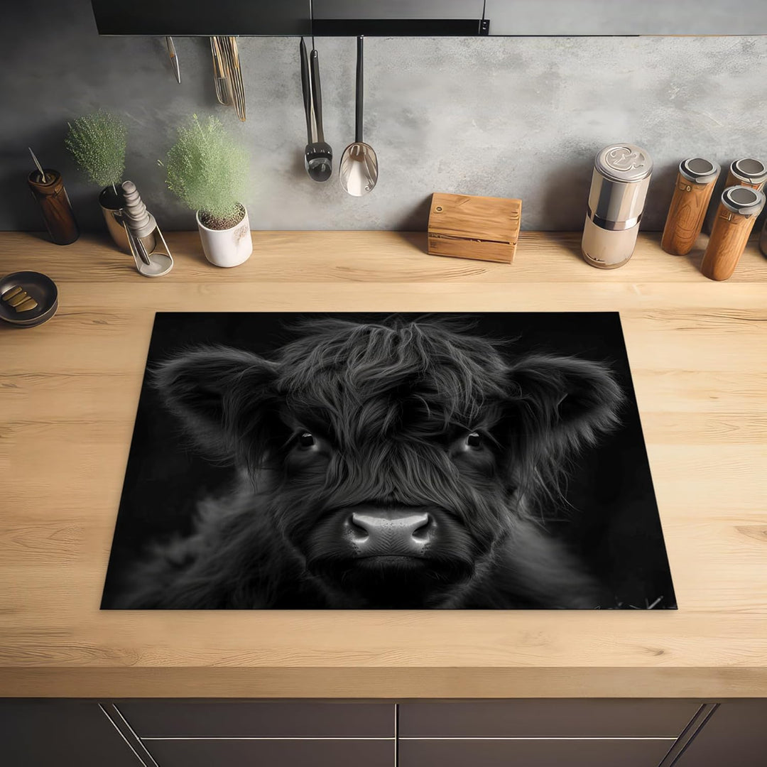 Herdabdeckplatte 70x52 cm Einteilig Induktionsmatte Küche Abdeckung Ceranfeld Herd Abdeckplatte Deko