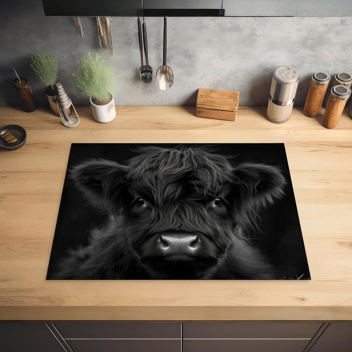 Herdabdeckplatte 70x52 cm Einteilig Induktionsmatte Küche Abdeckung Ceranfeld Herd Abdeckplatte Deko