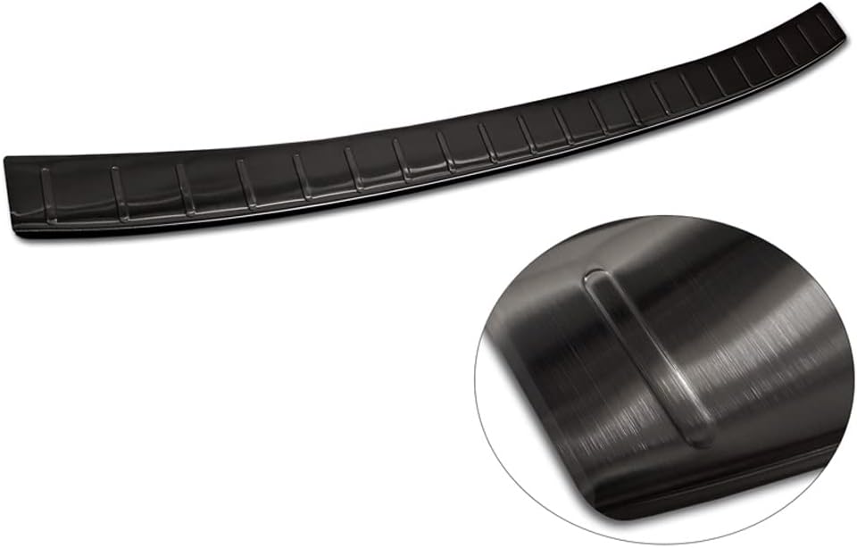 Avisa Schwarz Edelstahl Heckstossstangenschutz kompatibel mit Mazda CX-60 2022- 'Ribs'