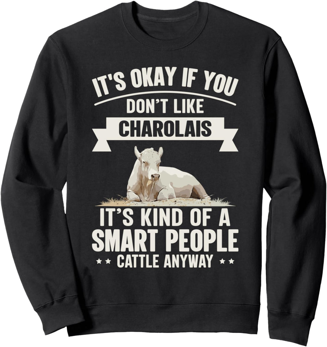 Smart People Viehzüchter - Kuhrasse Charolais Sweatshirt