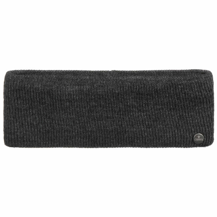 LIERYS Mono Stirnband Damen/Herren 8 cm breit - Made in Germany - dreilagiges Strickband gefüttert m