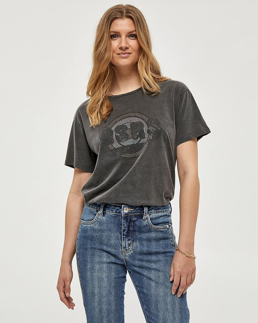 Desires Damen Hattie Tee T-Shirt L 9000 Black, L 9000 Black