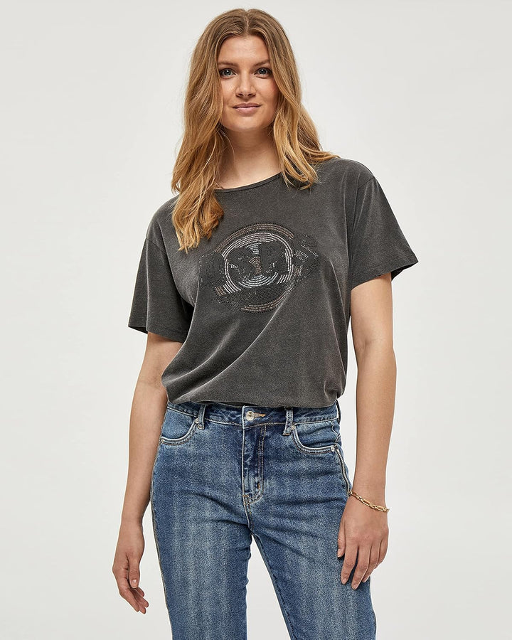 Desires Damen Hattie Tee T-Shirt L 9000 Black, L 9000 Black