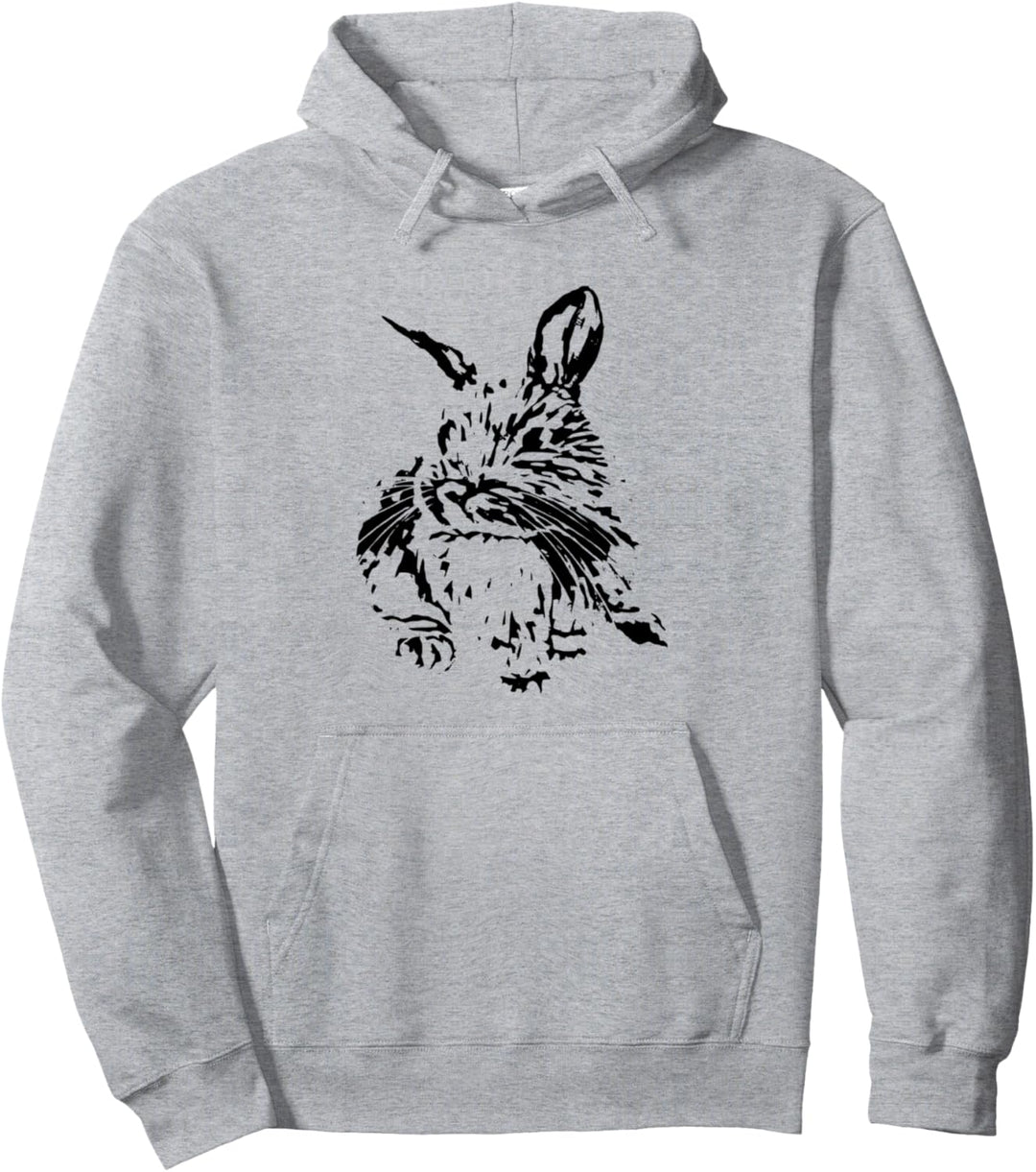Niedliches Häschen Motiv Hase Haustiere Hasen Kaninchen Pullover Hoodie