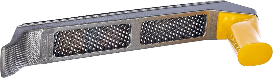 Stanley Surform Standardhobel (315 mm Länge, 255 mm Klingenlänge, fester Kunststoff-Handgriff, zum H