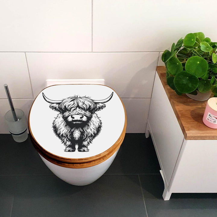 banjado Design WC Sitz Bambus Absenkautomatik 45,8x37,5cm - Toilettendeckel mit Absenkautomatik Holz