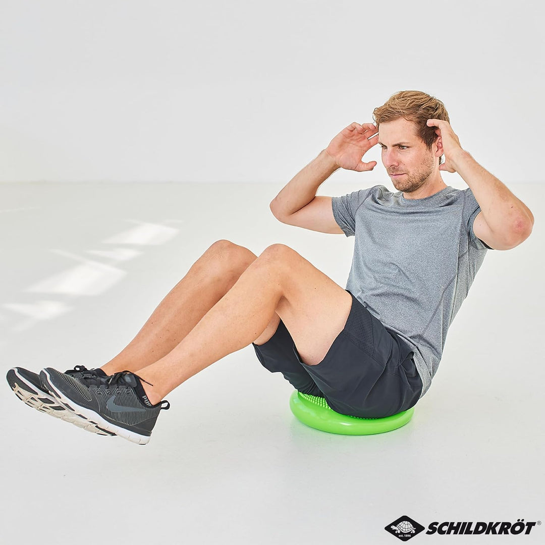 Schildkröt® Balance-Kissen, Grün, inklusive Handpumpe, in 4-Farb Karton Grün, 960030, Grün, 960