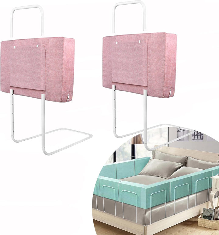 JOIEYOU Bettgitter Bettschutzgitter Rausfallschutz Bett 60cm Bettgitter 5 Loch Höhenverstellbar Bett