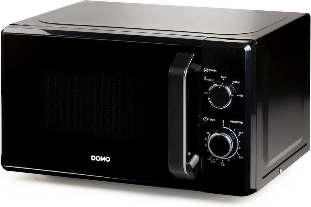 DOMO DO2520 Freistehend Mikrowelle - 5 Leistungsstufen - Auftaufunktion - Mit Signalton bei Programm