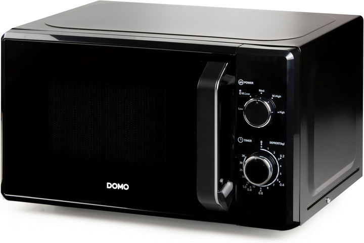 DOMO DO2520 Freistehend Mikrowelle - 5 Leistungsstufen - Auftaufunktion - Mit Signalton bei Programm