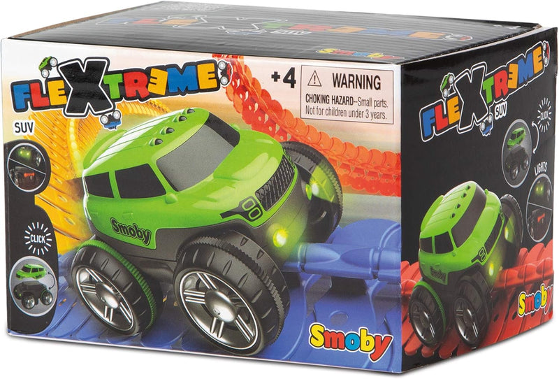 Smoby – FleXtreme SUV grün – zusätzliches Auto für Flextreme Starter-Set, Rennbahn für Autos, für Ki