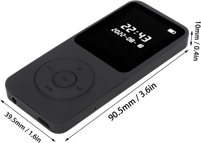 Bluetooth 5.0 MP3 MP4 Player, Tragbarer HiFi Musikplayer, Integrierte HD Lautsprecher, UKW Radio, ,