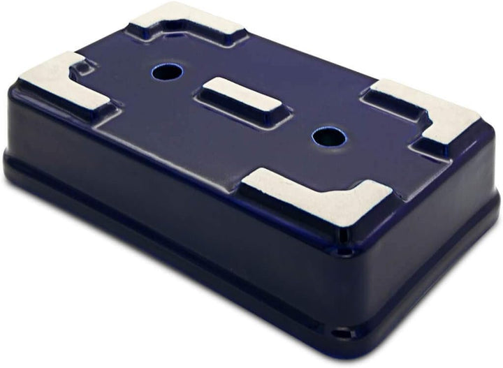 K&K Keramik Orginal Bonsaischale viereckig 29x18x7 frostsicher blau, Blau