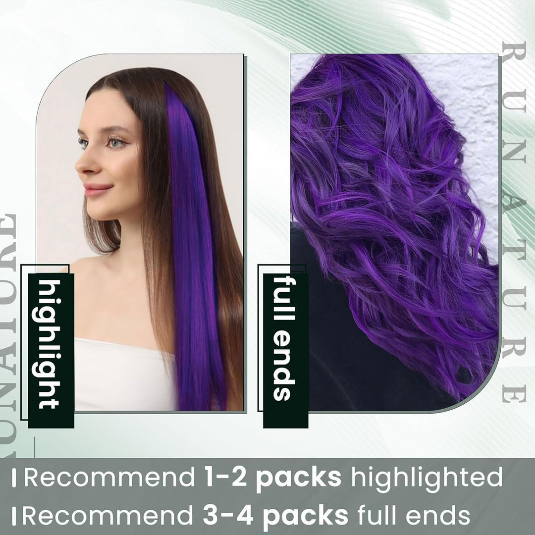 RUNATURE Echthaar Extensions Bondings Lila Pre Bonded U Tip Keratin Extensions Echthaar Fusion Kerat
