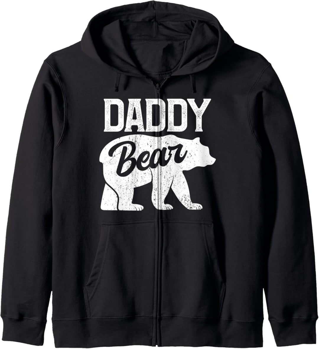 Vintage Papa Vater Bär Vatertag Kapuzenjacke