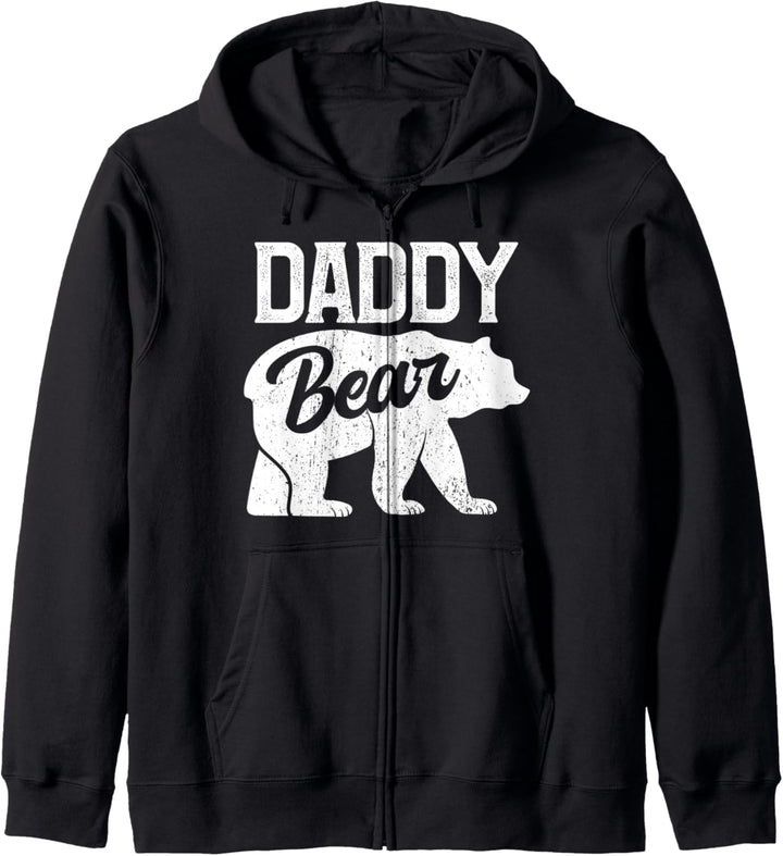 Vintage Papa Vater Bär Vatertag Kapuzenjacke