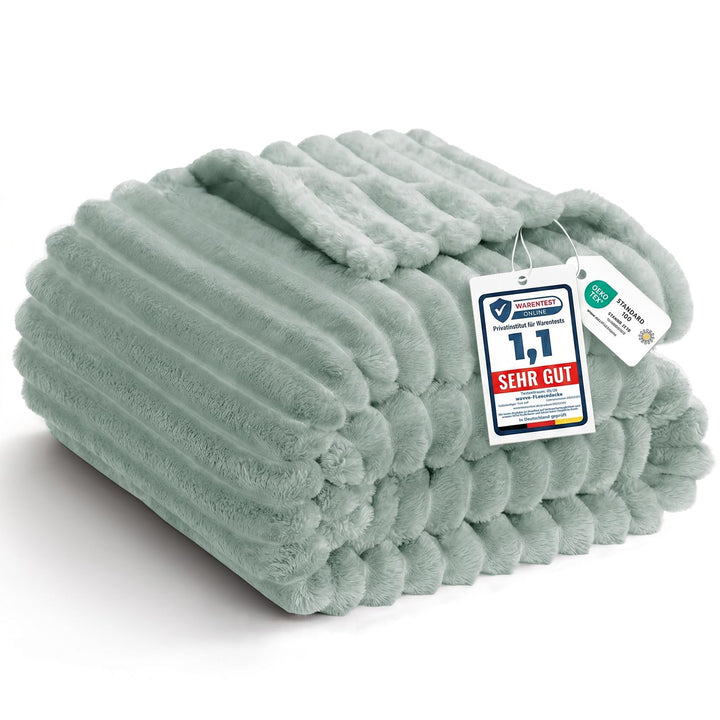 WAVVE Kuscheldecke Flauschig Decke, Fleecedecke, Sofadecke, Couchdecke, Weiche Flanell Wohndecke für