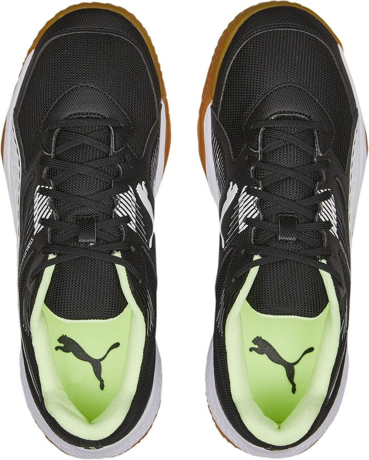 PUMA Herren Solarflash Ii Indoor Court Shoe 37 EU Puma Black Puma White Fizzy Light Gum, 37 EU Puma