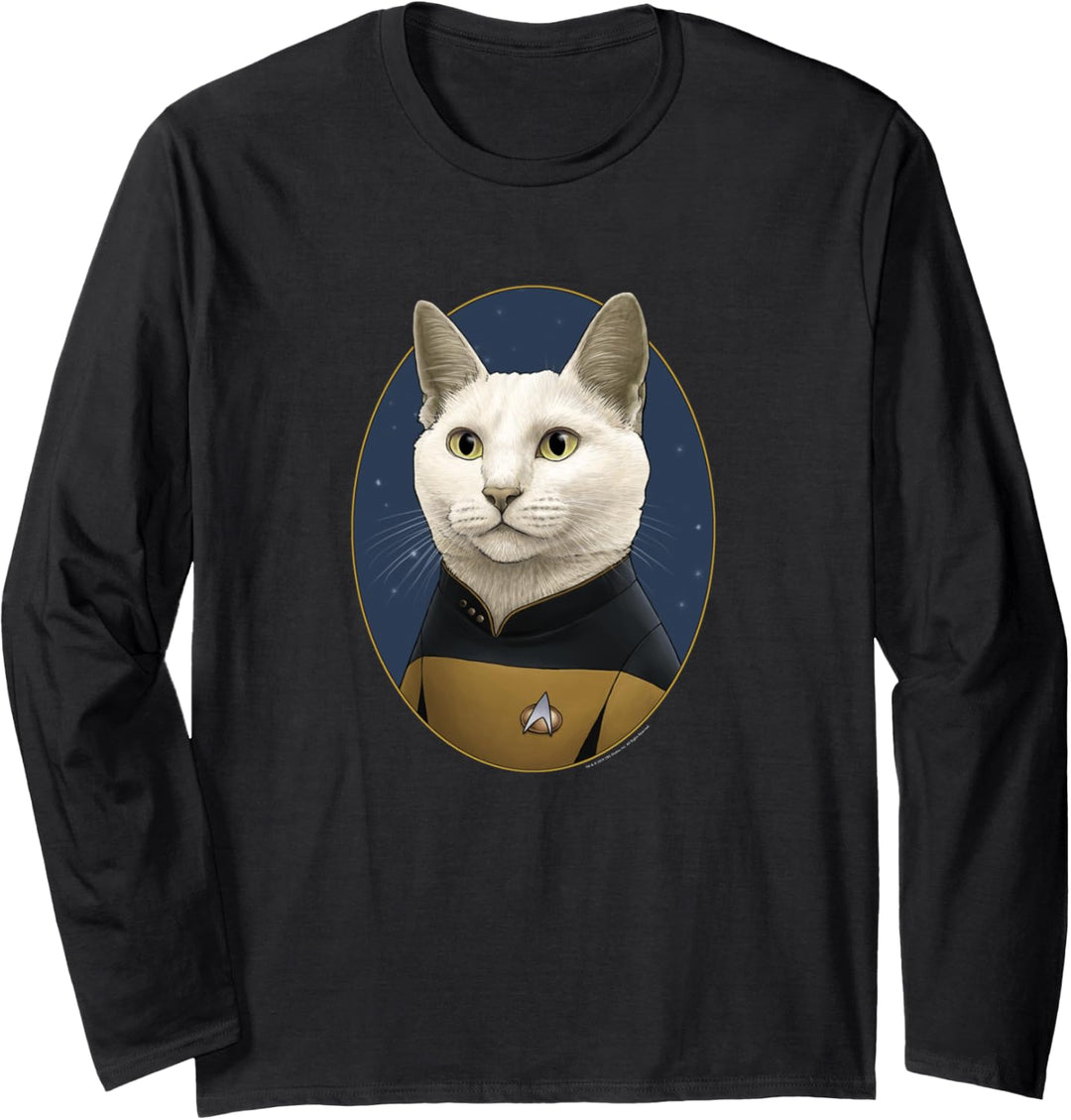 Star Trek Data Cat Formation Langarmshirt