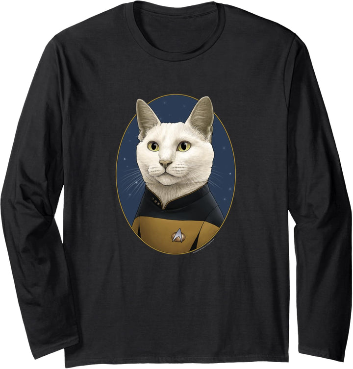 Star Trek Data Cat Formation Langarmshirt