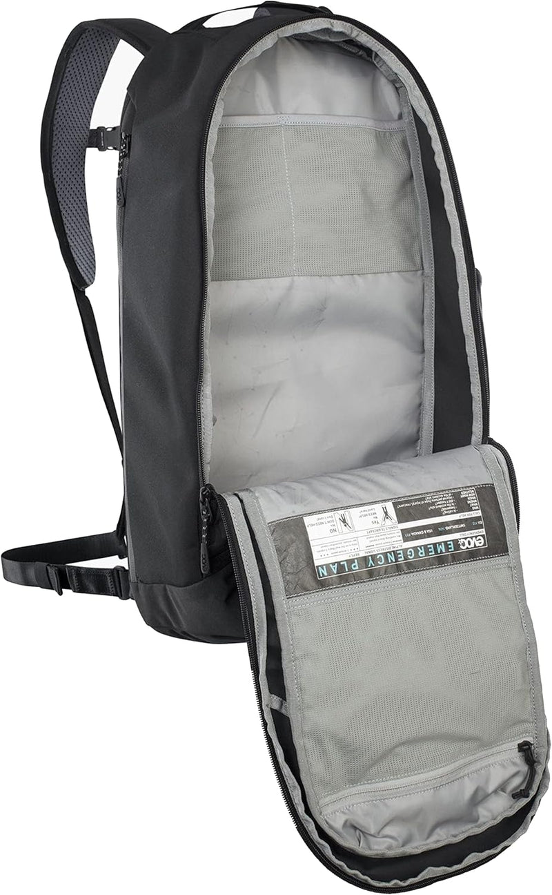 EVOC COMMUTE PRO 22 Rucksack (Fahrradrucksack, inkl. Rückenprotektor, recyceltes Polyester, Fahrradz