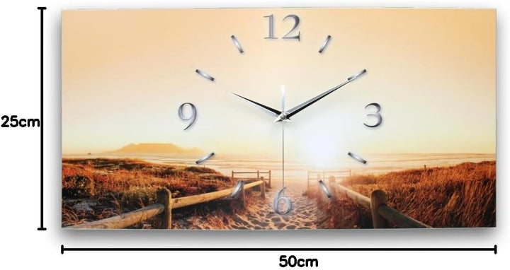 Kreative Feder Chill Out Designer Funk Wanduhr Funkuhr modernes Design * Made in Germany* WA138F 50x