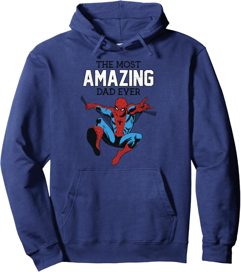 Marvel Spider-Man The Most Amazing Dad Ever Portrait Pullover Hoodie