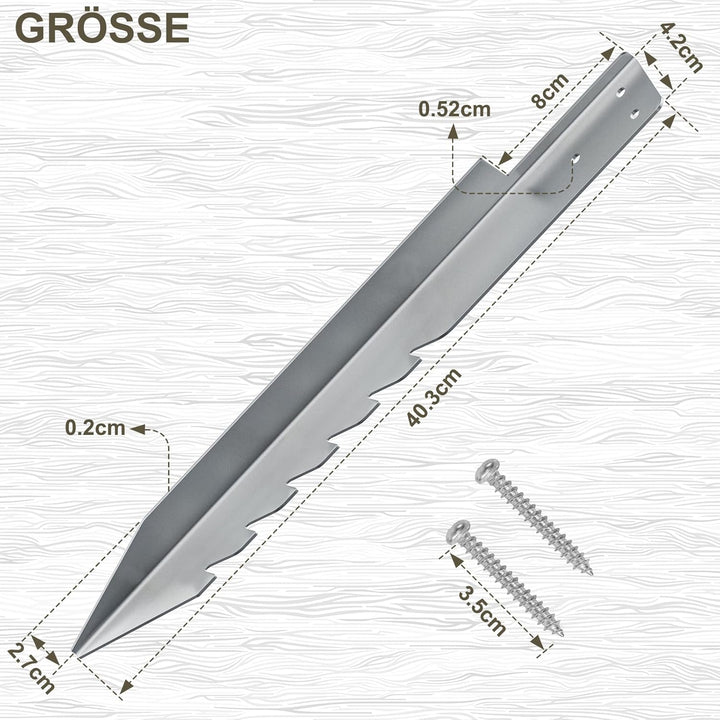 Mordx 4 Stück Bodenanker für Schaukel，Anker Outdoor Schaukel Gartenanker，Schaukelbefestigungen，Versc