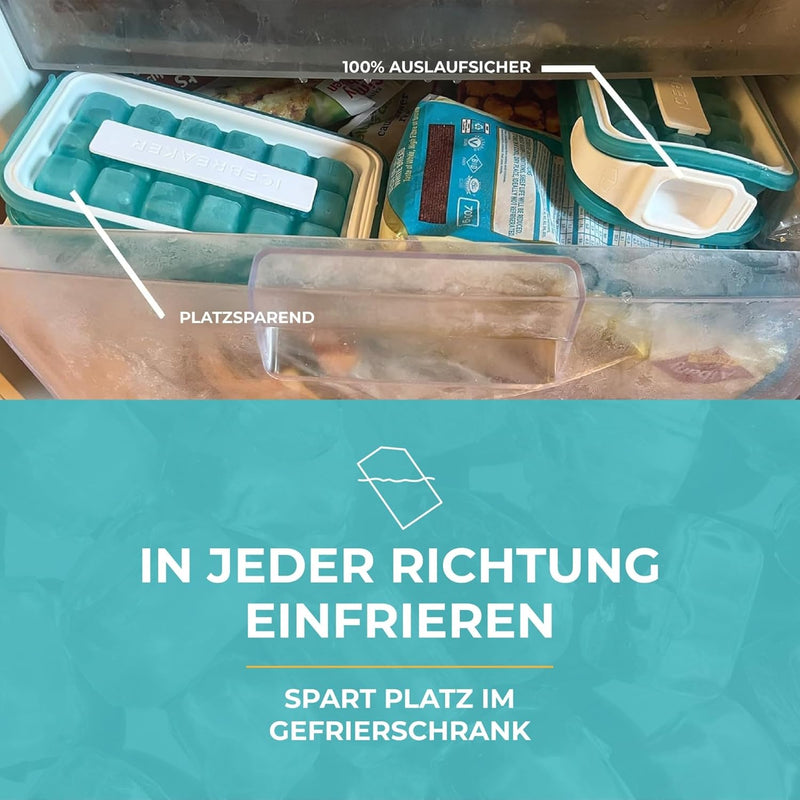 ICEBREAKER POP 2.0 Eiswürfelform - Eis herstellen und servieren, ohne das Eis zu berühren - Der Hygi