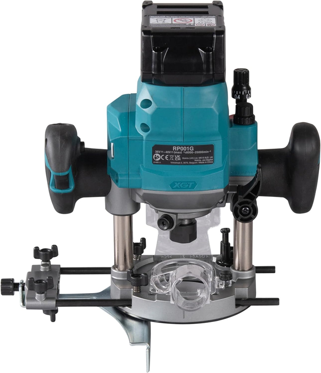 Makita RP001GZ02 40 V Max Li-Ion XGT bürstenloser Oberfräse, Lieferung in einem Makpac-Gehäuse, Batt