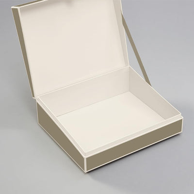 Semikolon 370087 Dokumentenbox – Aufbewahrungs-Box für Dokumente A4 – 31,5 x 26 x 10 cm – fango beig