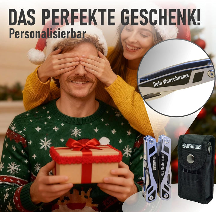 AVENTURIS® Multitool-Werkzeug 21 Funktionen [Edelstahl] Deutscher Standard! Ein Multifunktionswerkze