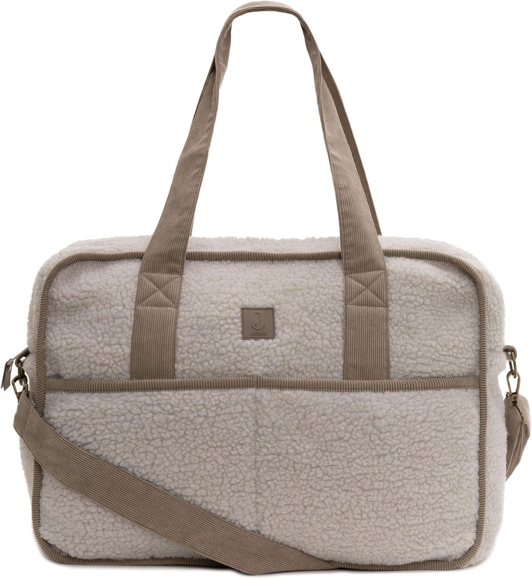 Jollein Wickeltasche - Teddy Noé - 100% Polyester - Kinderwagentasche - Babytasche Multifunktional