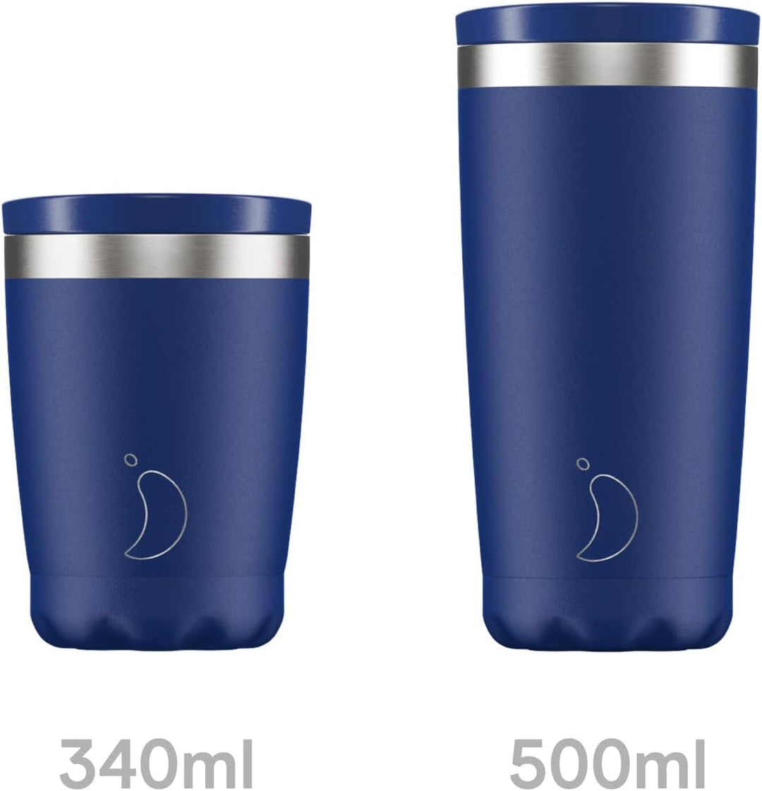 Chilly's Original Kaffeebecher - Reise-Thermo-Tasse für kalte und heisse Getränke - Mehrwegbecher mi