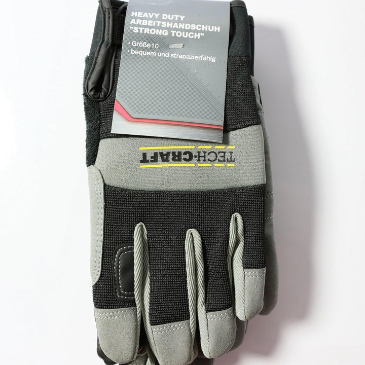 TECH-CRAFT® Heavy Duty Schutzhandschuhe Strong Touch | Touchscreenfähig | Handfläche mit Mikro-Faser