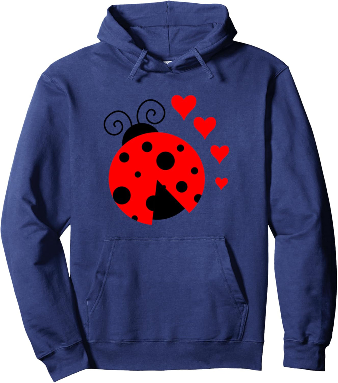 Ladybug Bug Lady Mom Beetle Insect Red Pullover Hoodie